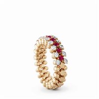 Vicenza - Piazzetta Palladio 2 - Anello Serafino Consoli Brevetto Collection in Oro rosa Rubino 0.24 Ct RMS3H2RGWDR SERAFINO COSNOLI RUBINI - RMS3H2RGWDR SERAFINO COSNOLI RUBINI
